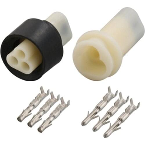 10pcs/lot 3 Way Female And Male Electric Housing Connector Plug 3 Pin Socket Connector