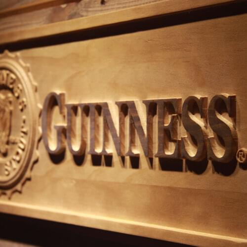 Guinness Extra Stout Beer 3D Wooden Signs