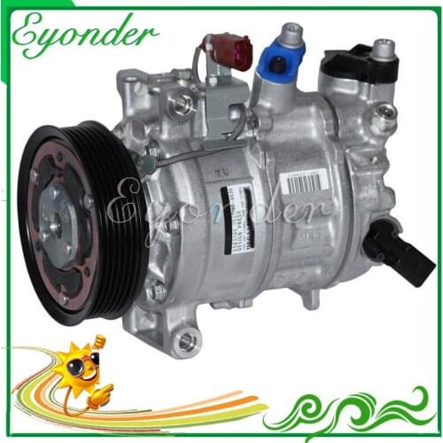 AC A/C Air Conditioning Compressor Cooling Pump for Audi A5 8T3 8F7 8TA Q5 8R 2.0 8T0260805P 8T0260805S 14310-14687 447280-7032