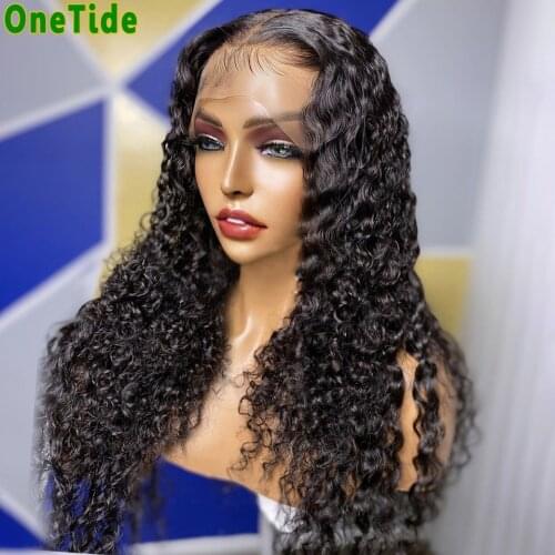 Afro Kinky Curly Lace Front Wig 13X4X1 Pre Plucked 30 Inch Lace Frontal Closure Wig Brazilian Curly Human Hair Wigs For Women
