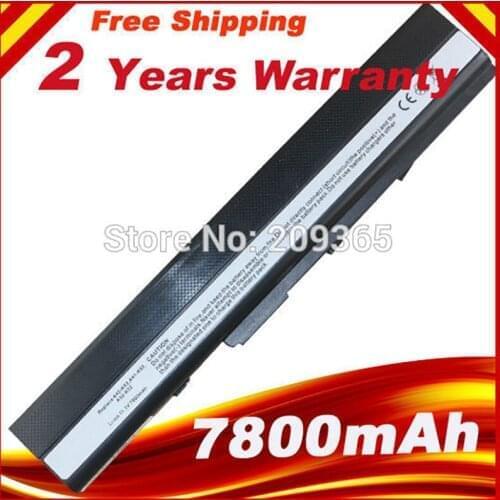 7800mAh 9 Cell Battery for Asus A52 A52J K42 K42F K52F K52J X67 X5I 70-NXM1B2200Z A31-K52 A31-B53 A32-K52 A41-K52 A42-K52 Fast