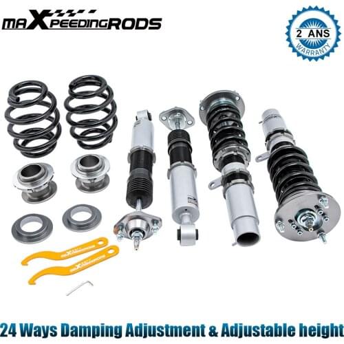 24 Ways Adjustable Damper Coilovers for BMW E46 3 Series 328 320 M3 1998-2005 Shock Absorbers Struts Spring