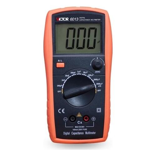 VICTOR 6013 VC6013 3 1/2 Digital LCR Meter Capacitance Tester diagnostic tool Manual Range 2000 counts Capacitor Tester 20000uF