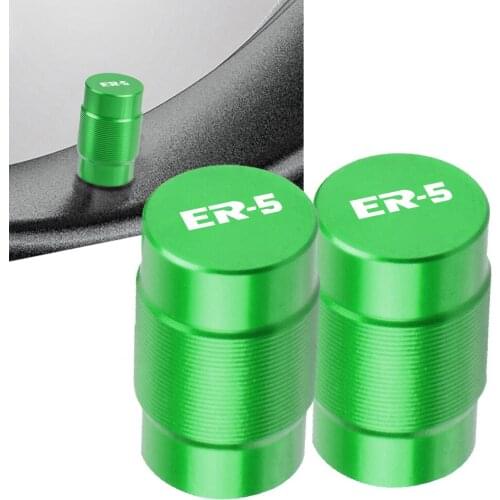 For Kawasaki ER-5 ER5 1996 1997 1998 1999 2000 2001 2002 2003 2004 2005 2006 2007 CNC Wheel Tire Valve Stem Caps Airtight Covers