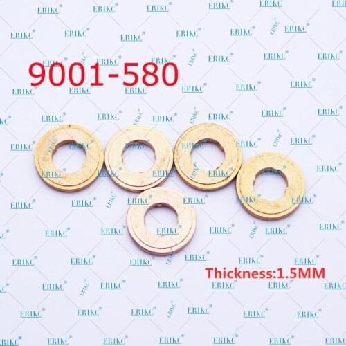 ERIKC 9001-850 Auto common rail injector copper washer Shims Gasket 9001850 thickness=1.5mm Injection Heat Shield 9001850 o-ring
