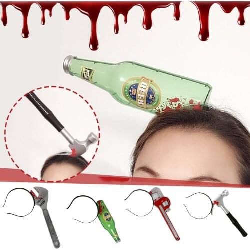 Halloween Party Propsdance Party Dress Upcreative Headdress Headband Scary Horror Funny Toys Halloween Accessories Shocker Toys