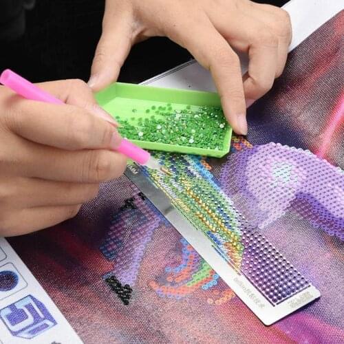 Stainless Steel Diamond Painting Ruler for DIY Sewing Fabric Embroidery Patchwork Craft Tools Cross Stich Tools