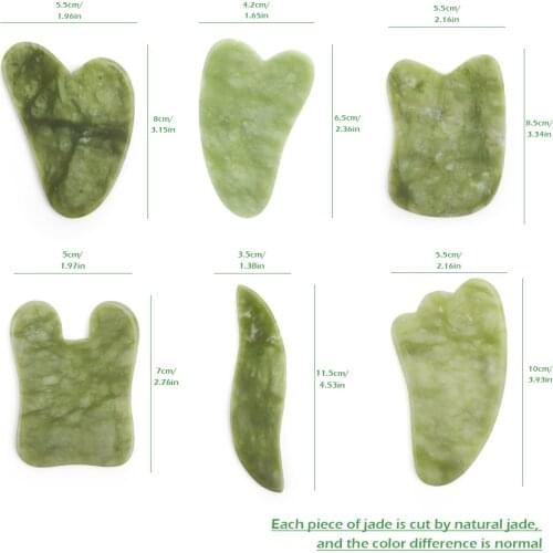 Face Gua Sha Massager Jade Xiuyu Stone Face Lift Gua Sha Scrapers Facial Massage Board Anti Wrinkle Beauty Tools Body Skin Care