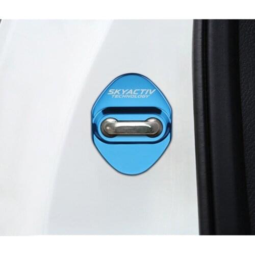 Door Lock Cover sticker case for Mazda 2 3 6 Demio CX3 CX-5 CX5 CX 5 CX7 CX9 MX5 Axela ATENZA Accessories Car Styling