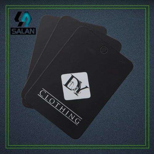 Customize 400gsm cardboard paper printed Hang tags for clothing product price Label luggage swing tag for gift business card