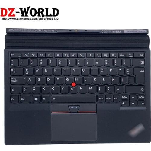 New Original LAS Latin Spain Base Portable Backlit Thin Keyboard for Lenovo Thinkpad X1 Tablet 2nd 1st Gen 01HX703 01AW603