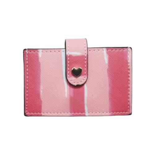New Luxury Brand Ladies Leather PU Leather Cardholders Small Card Holder Bank Card Holder Cardholder credit card PinK Bag
