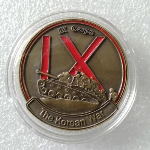 1950-1953 US.Army IX Corps Copper 38TH Parallel Korean War Forgotten War Commemorative Coin