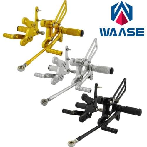 WAASE Motorcycle Adjustable Rearset Footrests Foot Rest Pegs For HONDA CBR400RR NC29 CBR900RR 893 SC28 CBR919RR SC33 1992-1999