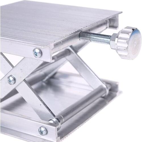 Stainless Steel Adjustable Lift Table Woodworking Engraving Lab Lifting Stand Rack Lift Platform