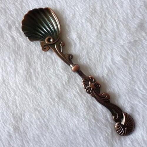 Retro Palace Seashell Style Coffee Spoon Tea Ice Cream Scoop Pendant SZ