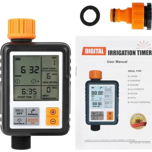 Garden Water Timer Automatic Smart Self Watering Irrigation Timer LCD Display Electronic Watering Irrigation System Control