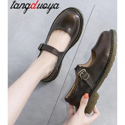 Japanese School Students Uniform Shoes Uwabaki JK Round Toe Buckle Trap Women Girls Lolita Cosplay shoes sweet lolita shoes