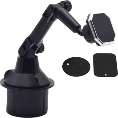 Universal SUV Car Cup Phone Holder Magnetic Mount Magnet Cellphone Stand Cradle
