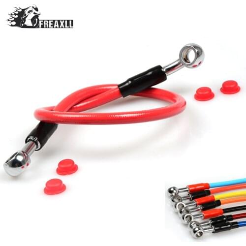 450mm Universal Motorcycle Brake Oil Hose Line Pipe Hydraulic Reinforced motorcycle dirt bike For YAMAHA XT 600 Honda XADV CRF
