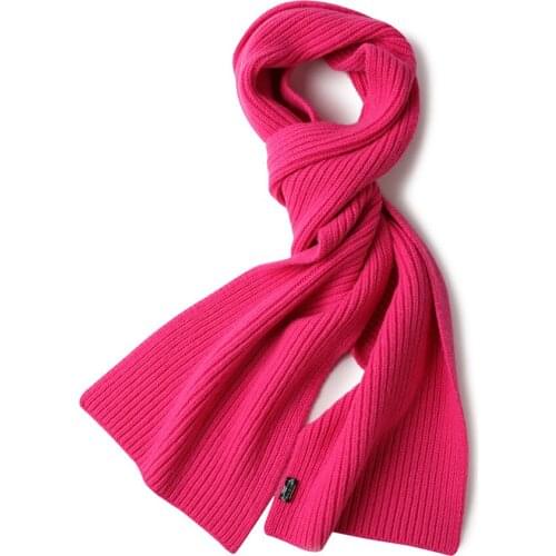 100%wool knit women boutique ring scarfs rose red 7color retail wholesale