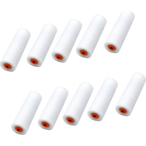 10Pieces Paint Painting Foam Sponge Rollers Decorators Brush Evenly &Smooth Home Tool Flat Head