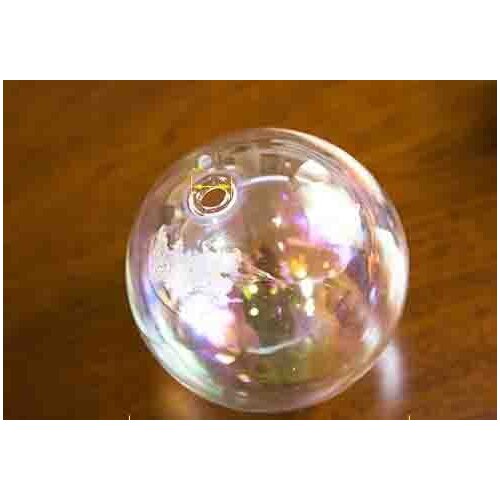 100pcs 40mm Rianbow Glass Globes orb Round Ball With Double Hole Wish Bottle Pendant Necklace Perfume Accessories Findings Craft