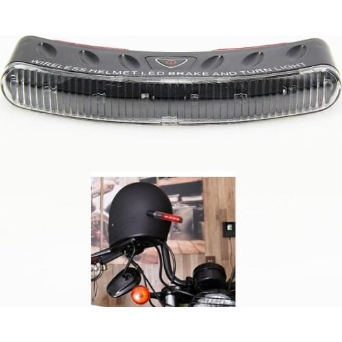 12V Wireless Motorcycle Helmet Light 8 LED Lights Helmet Turn Signal Stop Brake Lamp Safety Warning Lamps Waterproof Motor Light