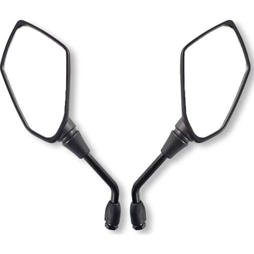 2pcs Universal 8mm 10MM Mirrors Scooter E-Bike Rearview Mirror Motorcycle Black Side Mirrors