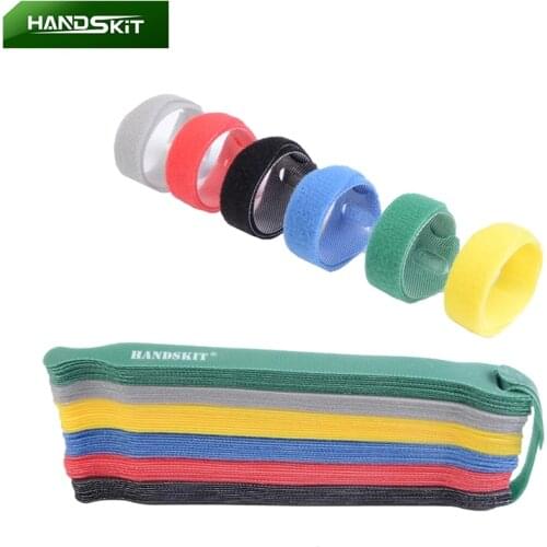 20*200mm 60 pcs T-type Velcro Cable Tie Wire Ctorage Cable Computer Data Cable Power Cable Tie Wire Adhesive Reusable