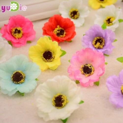 20PCS/lot of high-quality artificial silk cherry head DIY accessories wreath holiday party wedding decoration artificial flowers