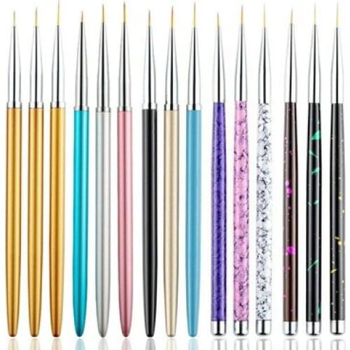 3pcs brushes, nail brushes, nail art set, painted silicone pens, fishtail brushes