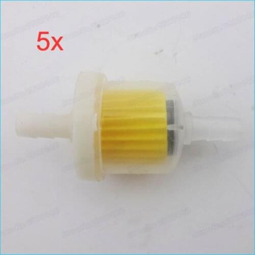 5pcs Petrol Gas Fuel Filter For Quad ATV Motor bike Motorcycle Pit Dirt Bike Moped Scooter Pocket bikes