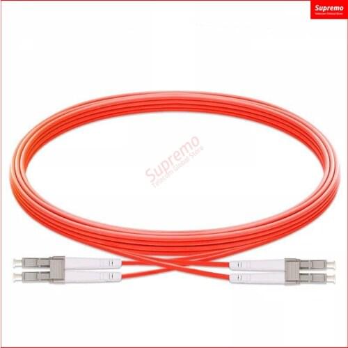 5pcs/lot LC/UPC-LC/UPC Duplex,Diameter3.0mm Multimode Fiber Optic Patch Cord,Length 1M 2M 3M 5M 10M or Accept customization