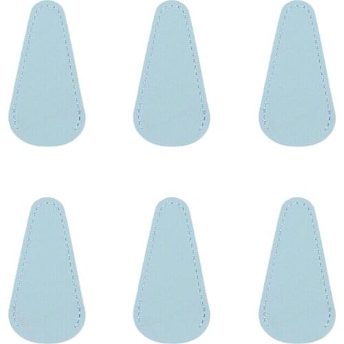 6pcs Eyebrow Trimming Safety Tool Gift Durable Protection Cover Sewing Scissors Sheath Colorful Portable Collect PU Leather