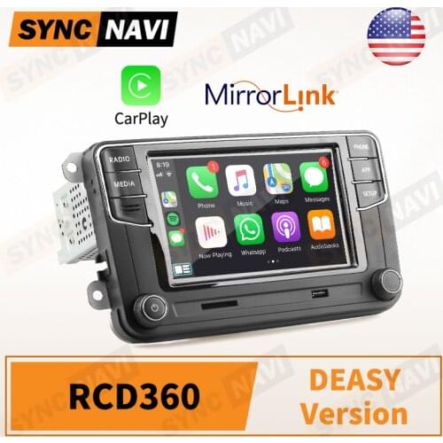 RCD360 Carplay Car Radio Mirror Link Headunit MQB PQ Vehicle Stereo For VW Polo Golf MK5 MK6 Passat Jetta B6 B7 Eos Bettle