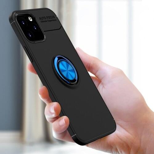 Car Ring Bracket Soft TPU Protector Cover For armor iPhone 12 Coque phone Apple iPhone hoesje 12 Pro Portable Cases Aksesuar