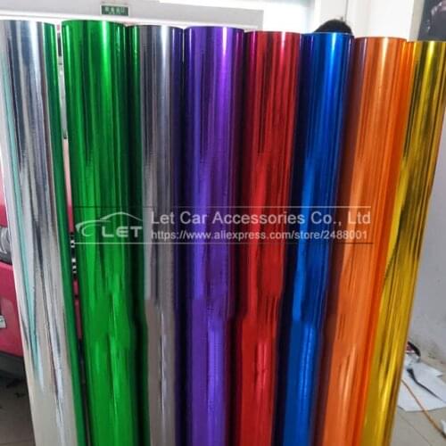 Car styling High stretchable Waterproof UV Protected Chrome Mirror Vinyl Wrap Sheet Roll Film Car Sticker Decal Sheet