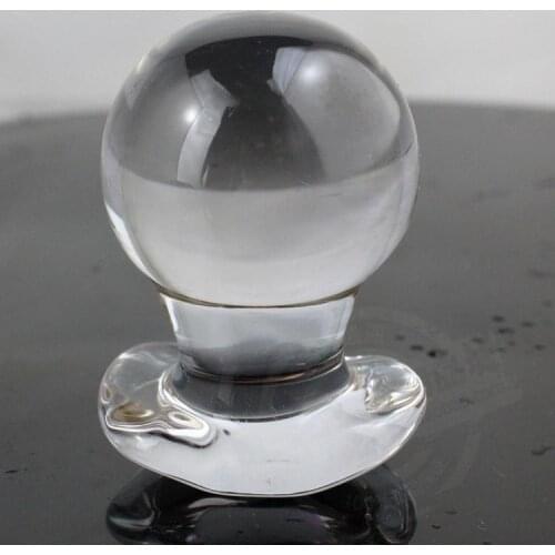 50mm Large Big Pyrex Glass Anal Beads Crystal Anal Butt Plug Glass Dildo Adult Female Masturbation Adult Sex Toys for Women Man