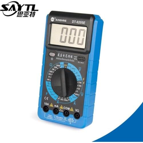 Digital Mini Multimeter LCD Digital Multimetro For Volt Amp Ohm Tester Meter Voltmeter Ammeter Overload Protection With Probe