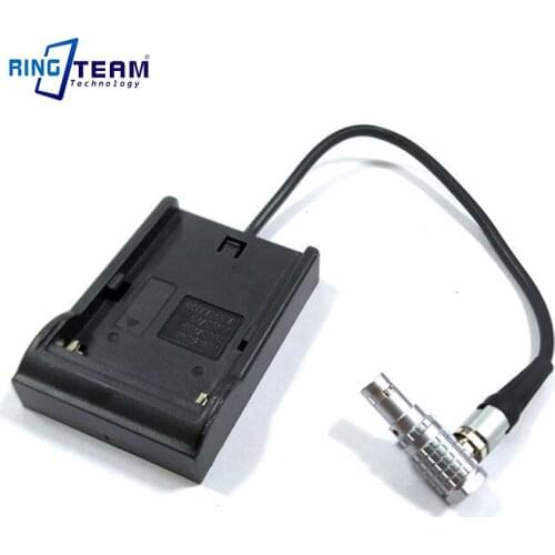 NP F970 F750 F550 FM70 V607 VBD1 Battery Charger Plate Cradle Holder to Lemo 2Pins OB Male for Teradek Bolt Pro 300 500 600 1000