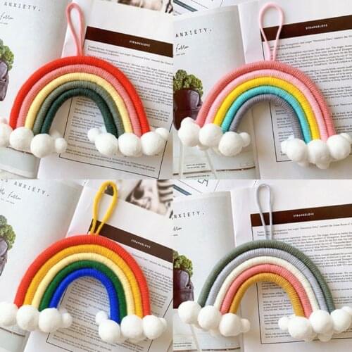 Home Decor Rainbow Wall Hanging Decorative Colored for Boho Home Decor, Party Supplies, Baby Shower, Nursey Dorm Room