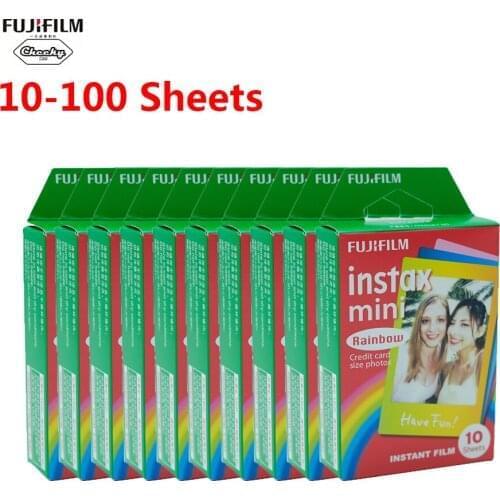 Fujifilm 10-100 Sheet Fujifilm Instax Mini Film For Fuji Instax Mini 7/8/9/10/30/50s/7s/90/25/20i/25i/50i/55i/Share SP-1 Film