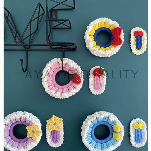 Hair Clip Card Woven Material Wool Hair Accessories Milk Cotton