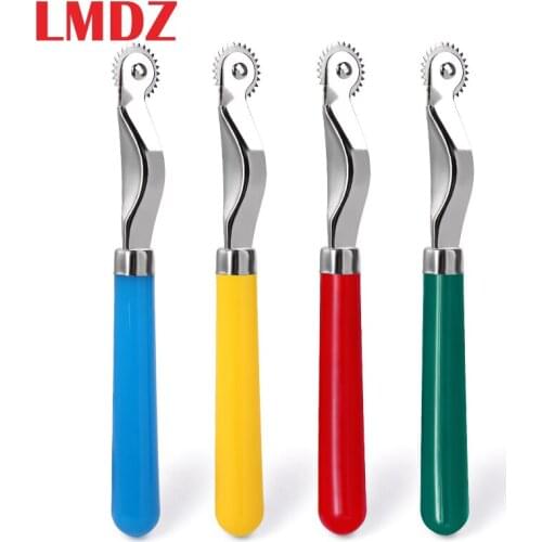 LMDZ Leather Tracing Wheel Leather Stitch Roulette Marker Sewing Wheel Sewing Tools Fabric Serrate Tool for Leather DIY Craft