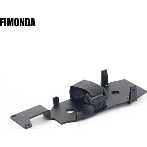 FIMONDA Lower Gravity Metal Battery Mounting Plate Tray for 1/10 RC Crawler Car Traxxas TRX-4 TRX4 Upgraded Parts
