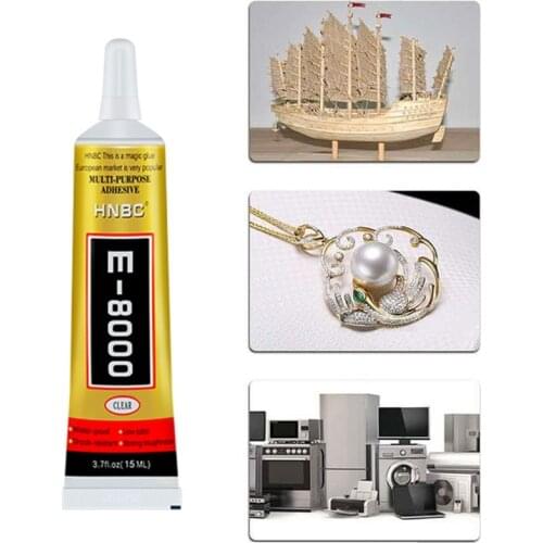 MultiPurpose E8000 Mobile Phone Screen Adhesive Clear Liquid Glue 15/50/110 ml Jewerly Craft Rhinestone Nail Gel Repairing Tool