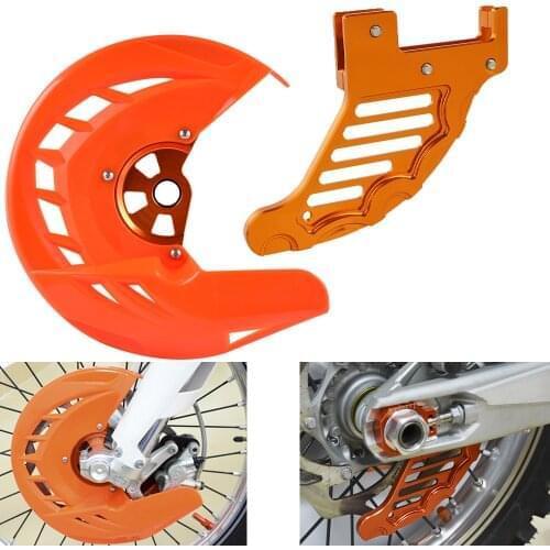 Motorcycle Front Rear Brake Disc Guard Cover Protector For KTM 125 200 250 300 350 450 500 530 SX SXF XC XCF EXC EXCF 2003-2014