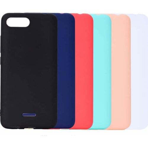 Soft Silicone Case For Xiaomi Redmi 6A Case Cute Candy Color Matte Phone Cover on For Redmi 6A Redmi6A Coque Soft TPU Funda