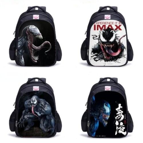 Venom School Bag Set Skull Student School Backpack Mens Teens Boys Backpack Children Shoulder Bag mochila escolar